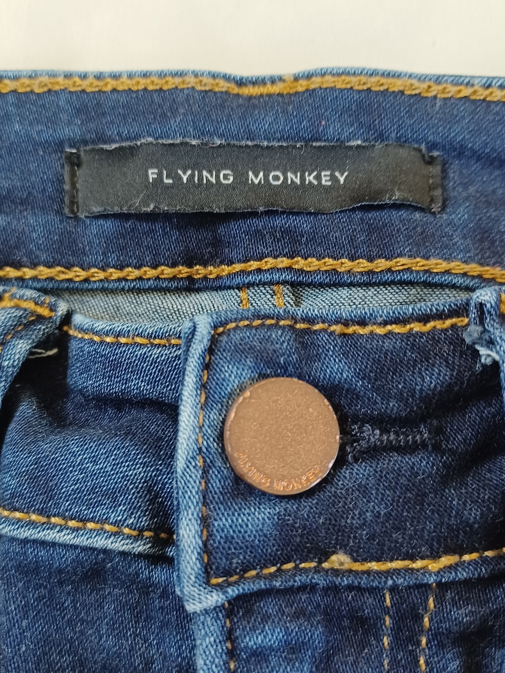 Flying Monkey Women's Jeans Highrise Skinny Dark Wash Stretch Size 25 25x29.5 - Picture 7 of 11